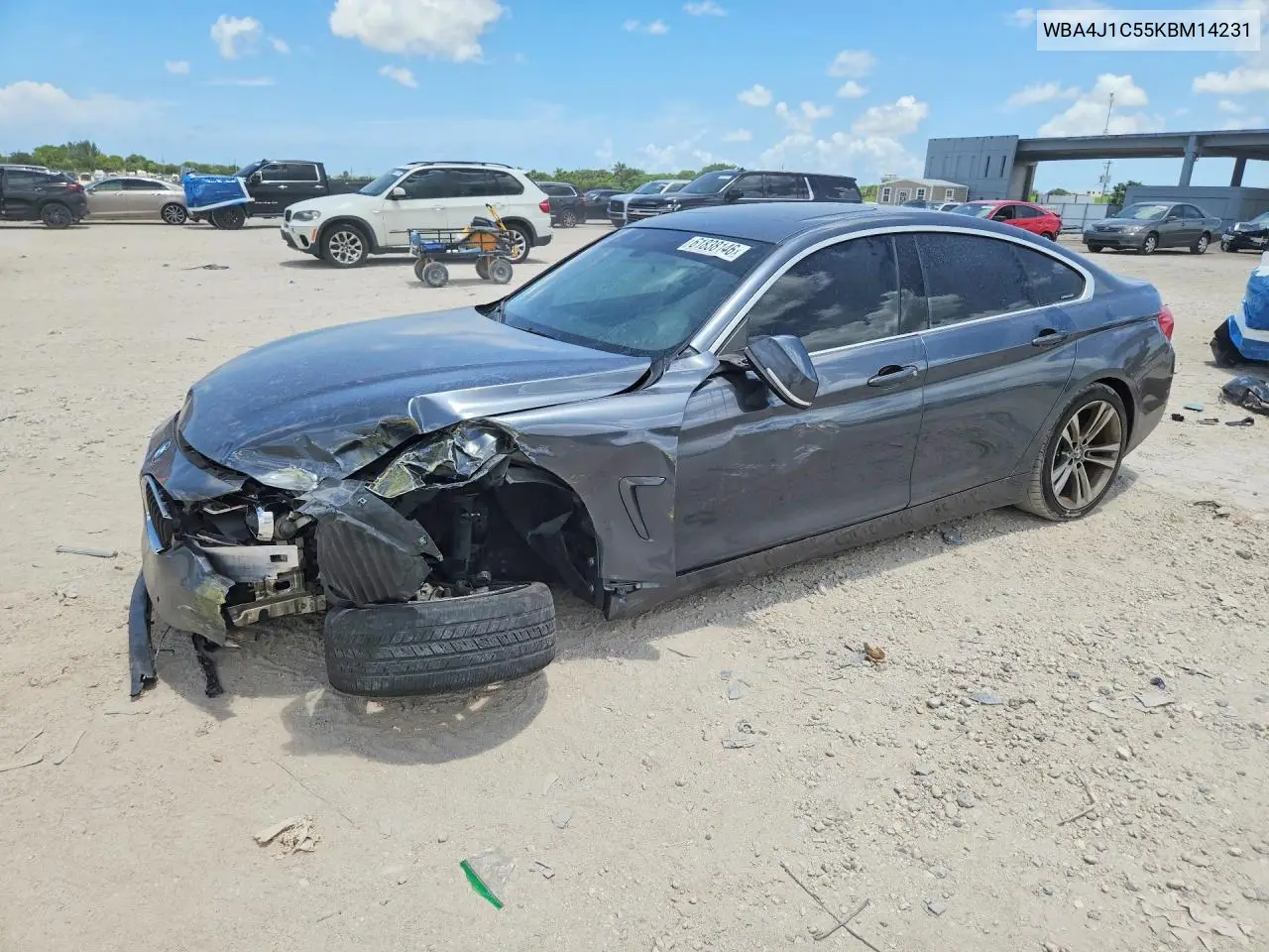 2019 BMW 430I Gran Coupe VIN: WBA4J1C55KBM14231 Lot: 61838146
