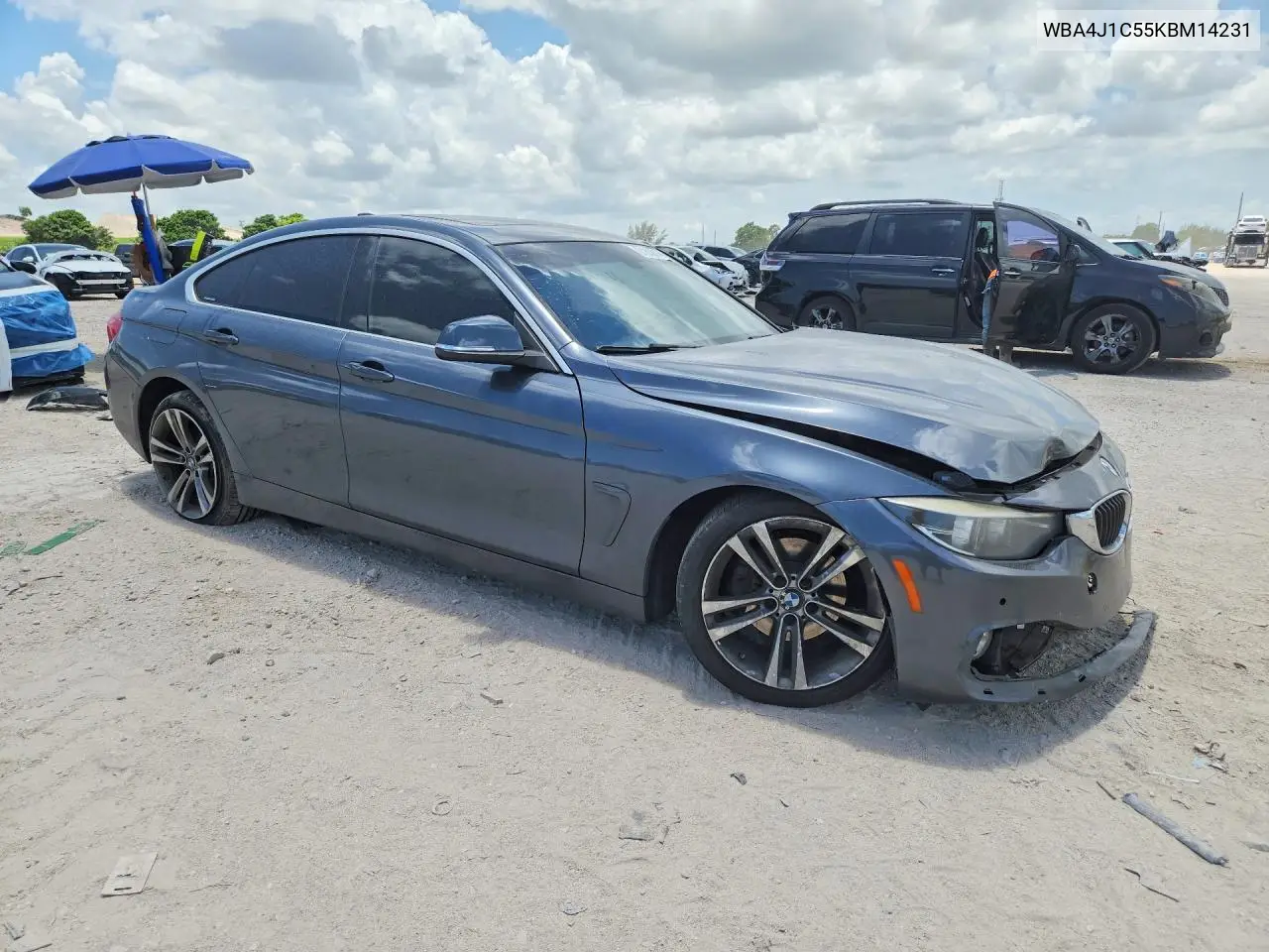 2019 BMW 430I Gran Coupe VIN: WBA4J1C55KBM14231 Lot: 61838146