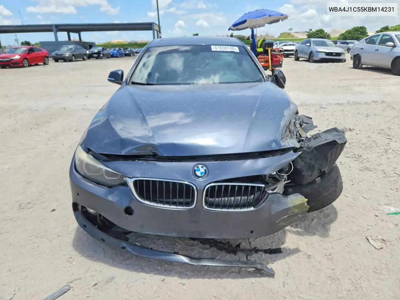 2019 BMW 430I Gran Coupe VIN: WBA4J1C55KBM14231 Lot: 61838146