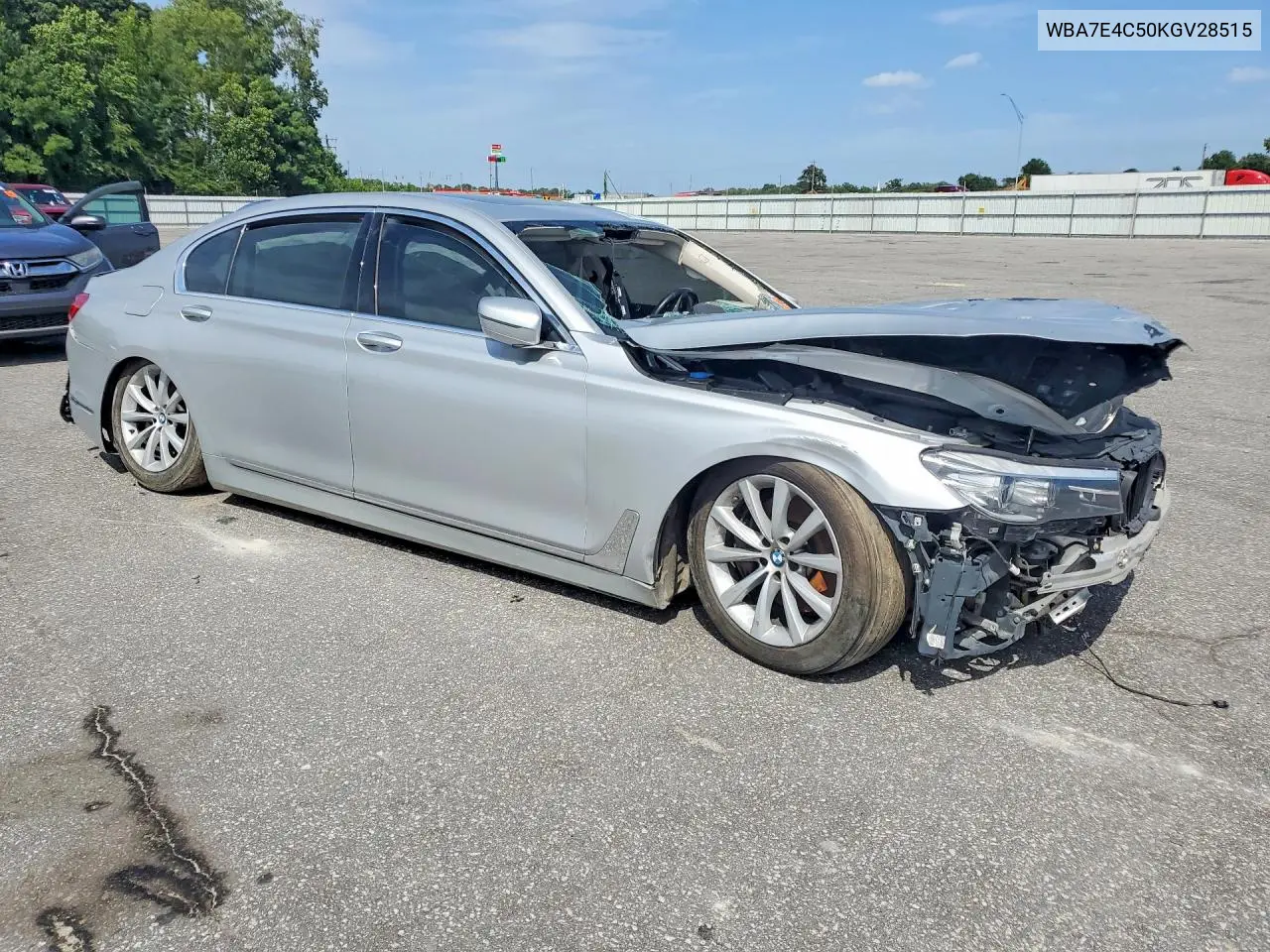 2019 BMW 740 Xi VIN: WBA7E4C50KGV28515 Lot: 62112276