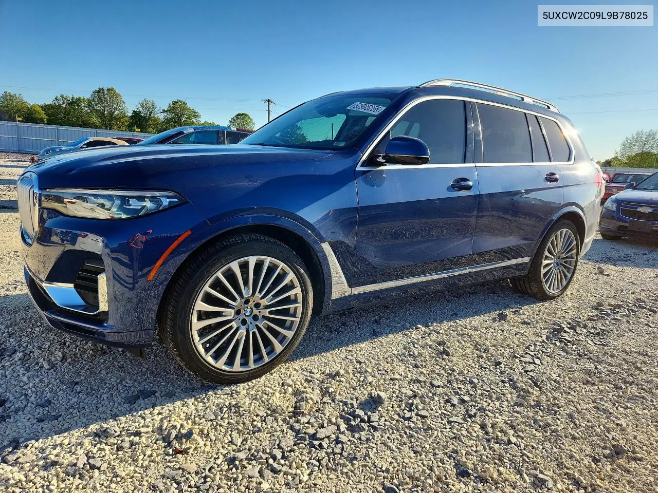 2020 BMW X7 xDrive40I VIN: 5UXCW2C09L9B78025 Lot: 52995256