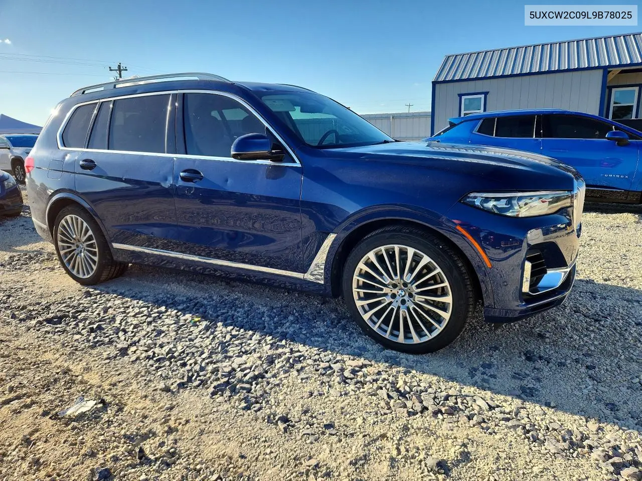 2020 BMW X7 xDrive40I VIN: 5UXCW2C09L9B78025 Lot: 52995256