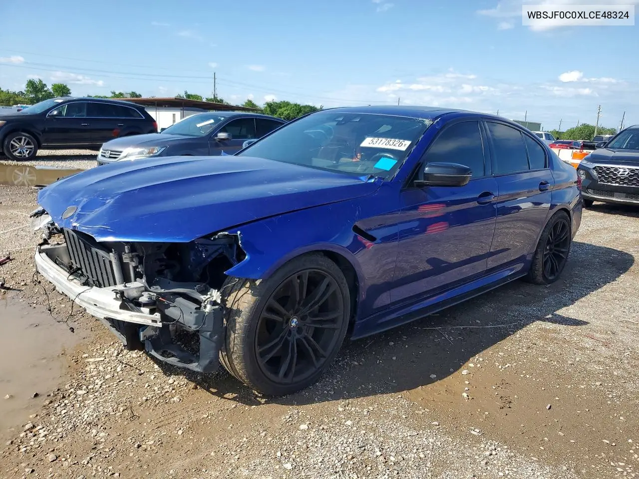 2020 BMW M5 Base VIN: WBSJF0C0XLCE48324 Lot: 53178326