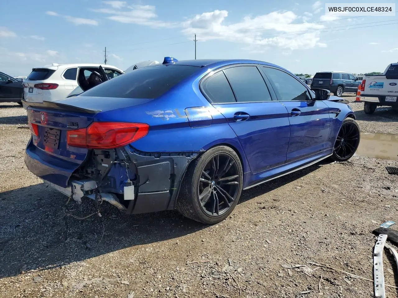2020 BMW M5 Base VIN: WBSJF0C0XLCE48324 Lot: 53178326