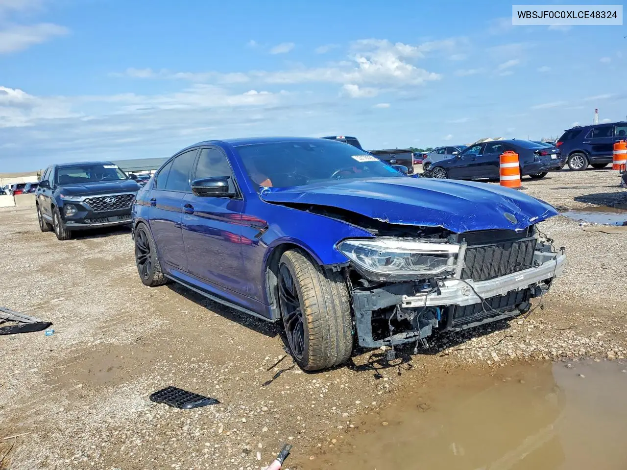2020 BMW M5 Base VIN: WBSJF0C0XLCE48324 Lot: 53178326