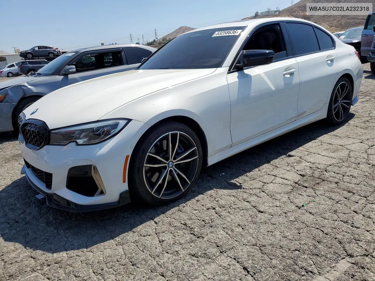 2020 BMW M340I VIN: WBA5U7C02LA232318 Lot: 53258636