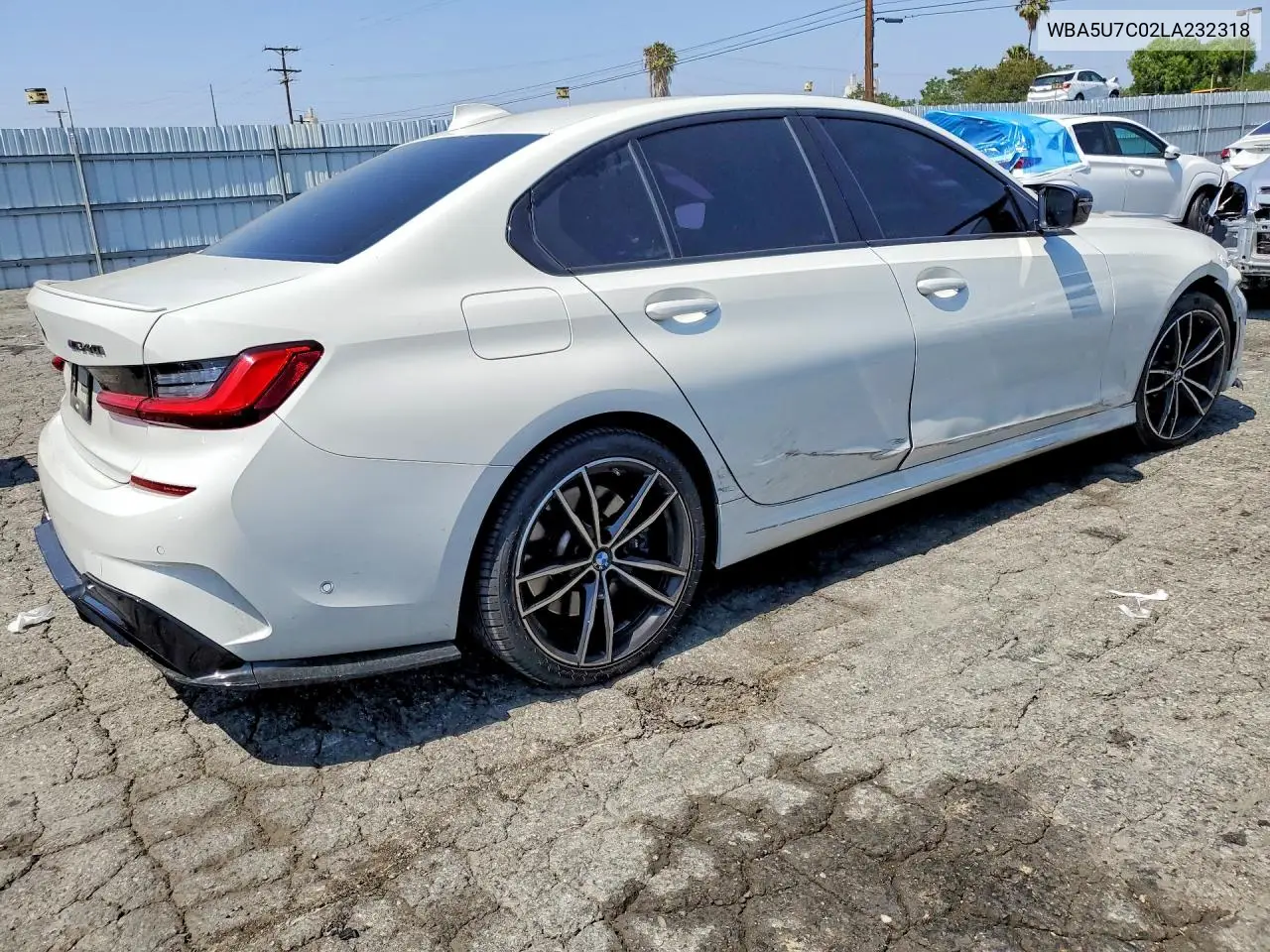 2020 BMW M340I VIN: WBA5U7C02LA232318 Lot: 53258636