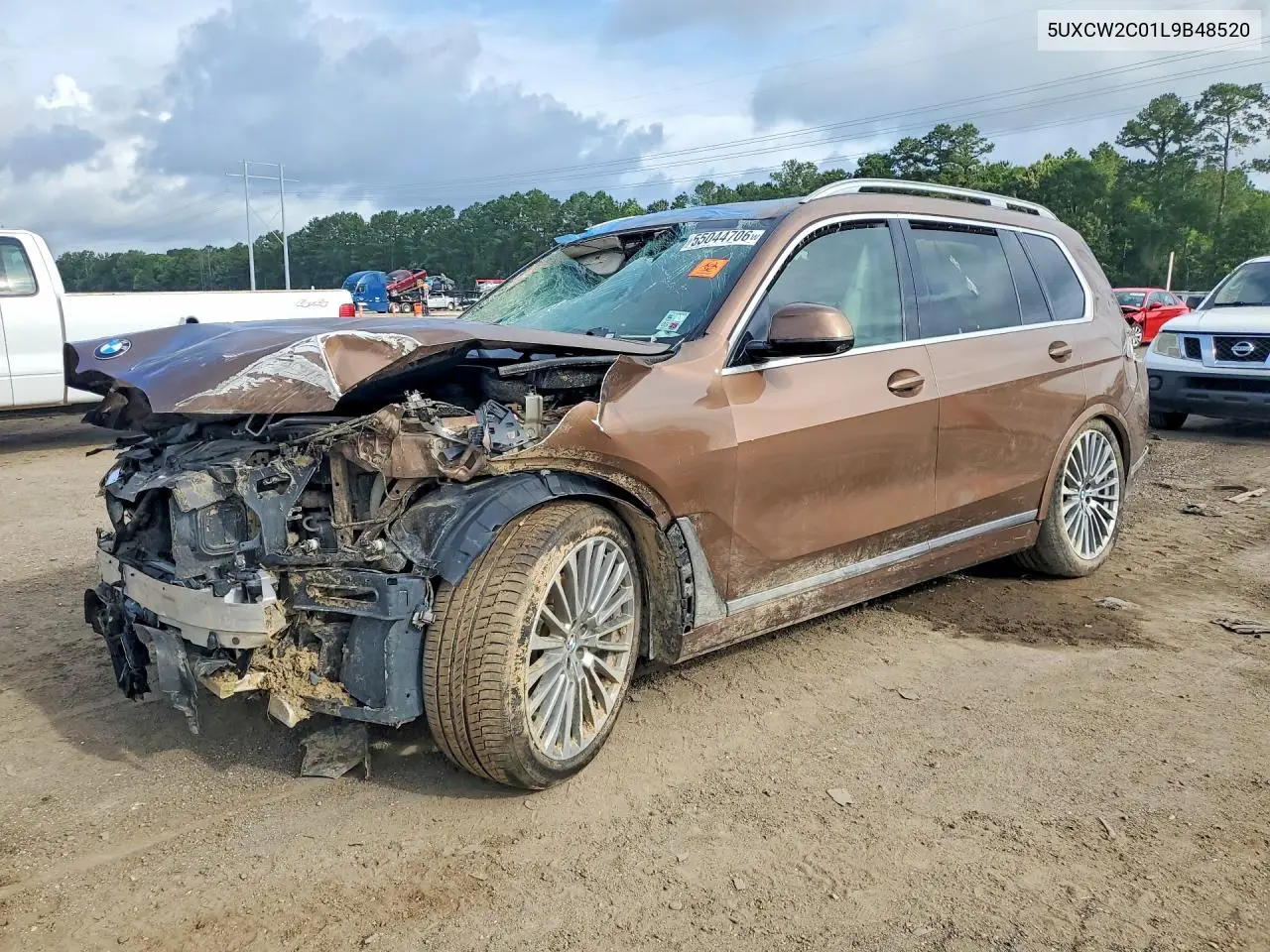 2020 BMW X7 xDrive40I VIN: 5UXCW2C01L9B48520 Lot: 55044706