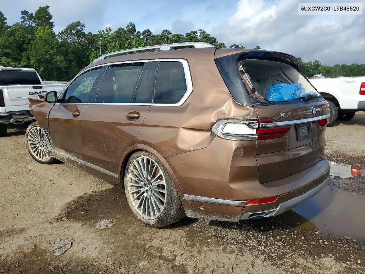 2020 BMW X7 xDrive40I VIN: 5UXCW2C01L9B48520 Lot: 55044706
