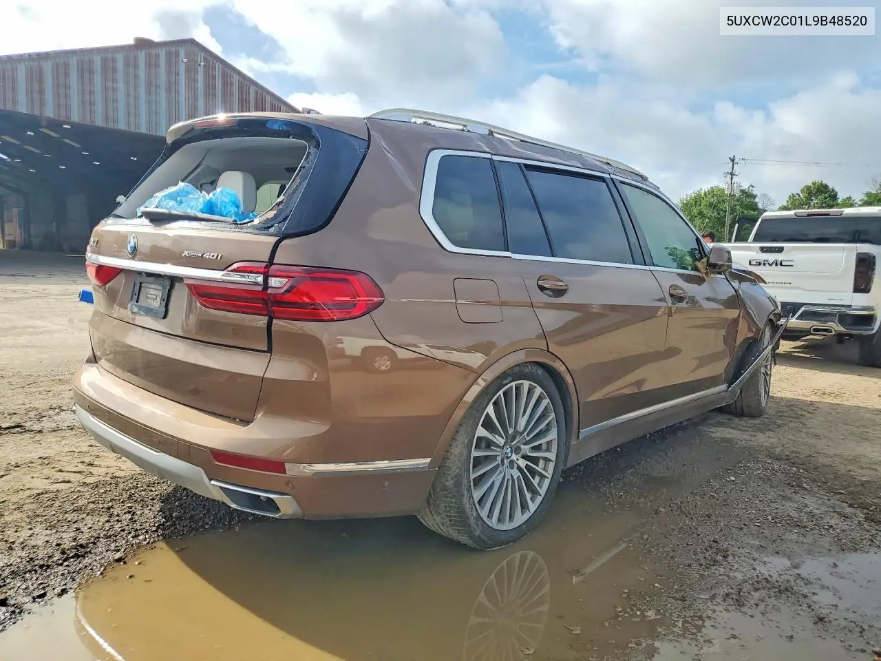 2020 BMW X7 xDrive40I VIN: 5UXCW2C01L9B48520 Lot: 55044706