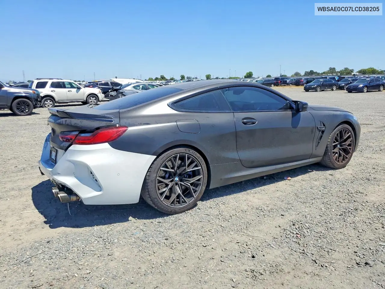 2020 BMW M8 VIN: WBSAE0C07LCD38205 Lot: 55440346
