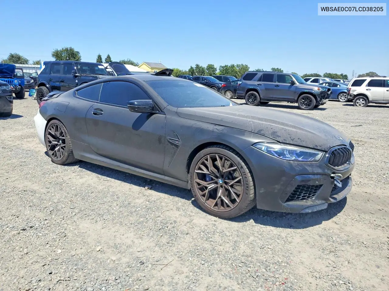 2020 BMW M8 VIN: WBSAE0C07LCD38205 Lot: 55440346