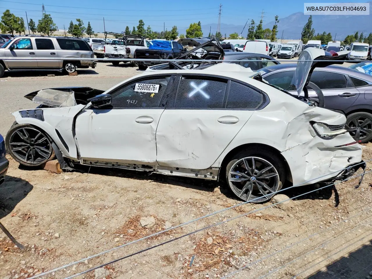 2020 BMW M340I VIN: WBA5U7C03LFH04693 Lot: 55806876