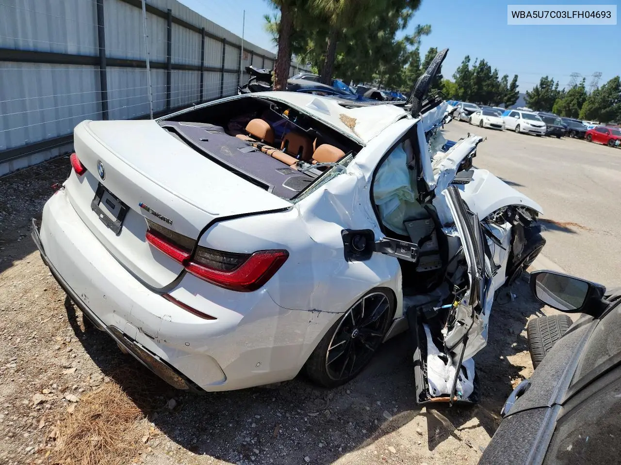 2020 BMW M340I VIN: WBA5U7C03LFH04693 Lot: 55806876