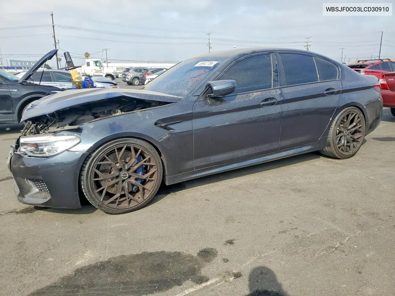 2020 BMW M5 Base VIN: WBSJF0C03LCD30910 Lot: 55947786