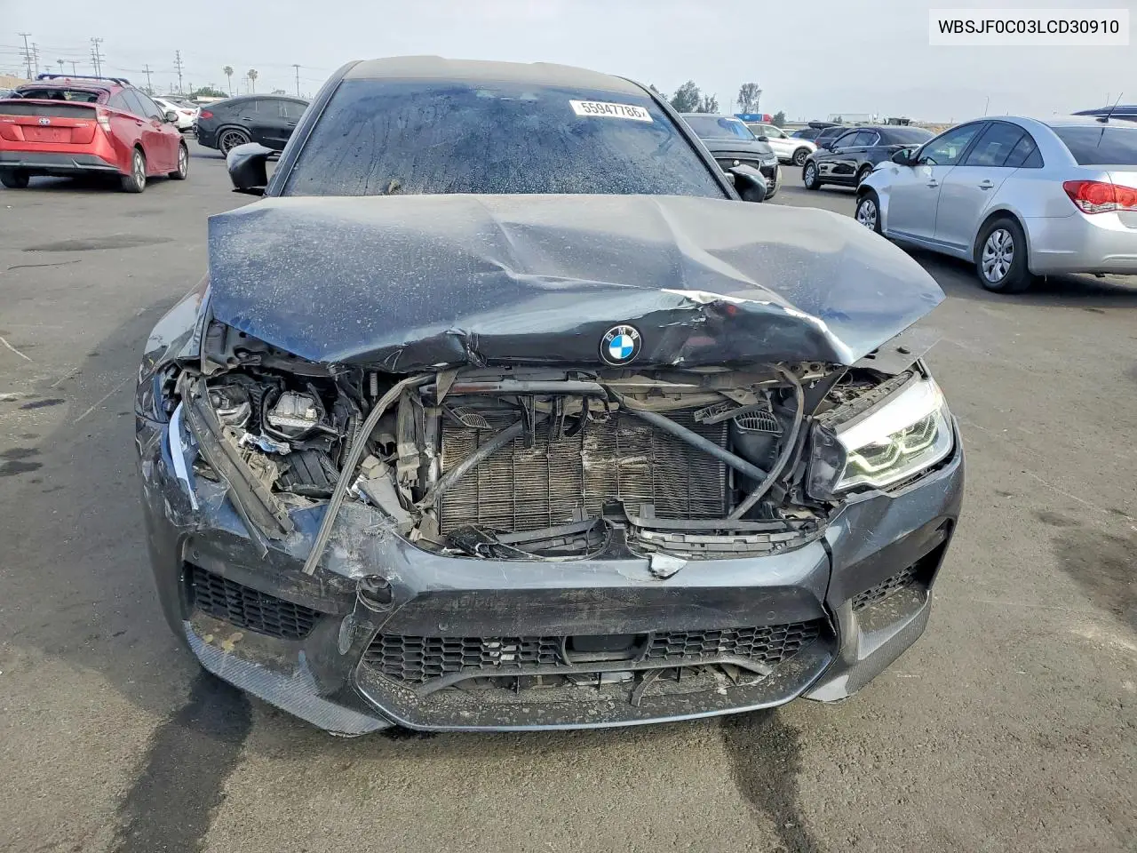 2020 BMW M5 Base VIN: WBSJF0C03LCD30910 Lot: 55947786