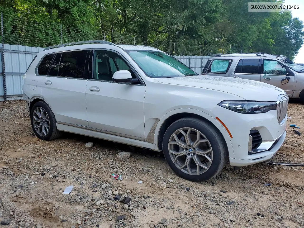 2020 BMW X7 xDrive40I VIN: 5UXCW2C07L9C10406 Lot: 55971956