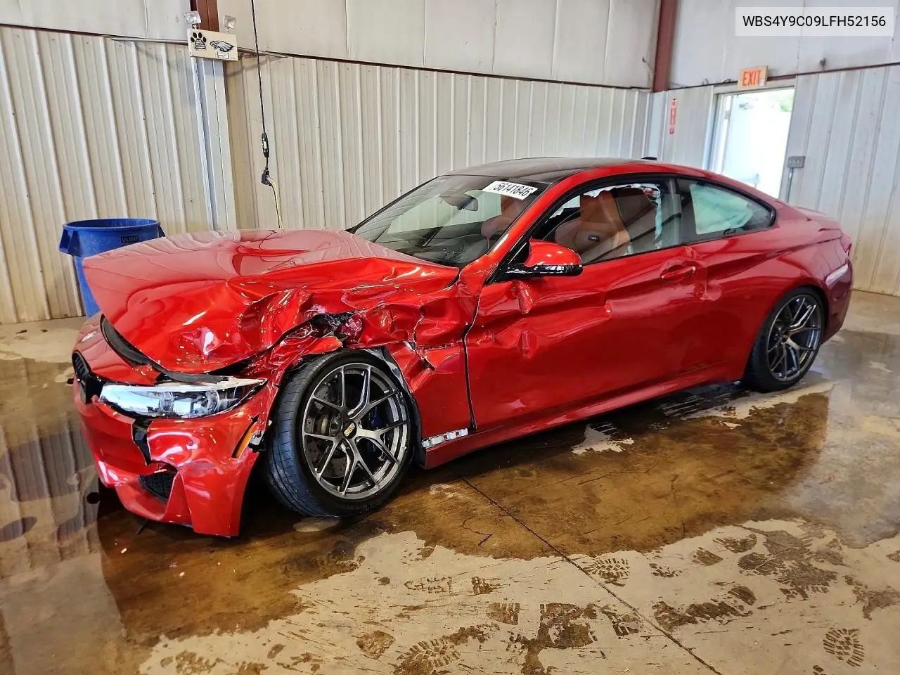 2020 BMW M4 VIN: WBS4Y9C09LFH52156 Lot: 56141846