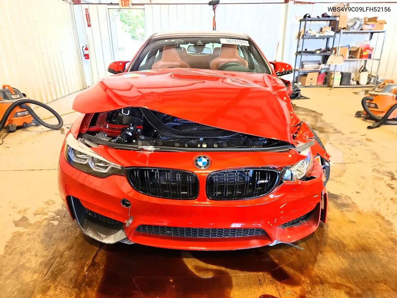 2020 BMW M4 VIN: WBS4Y9C09LFH52156 Lot: 56141846