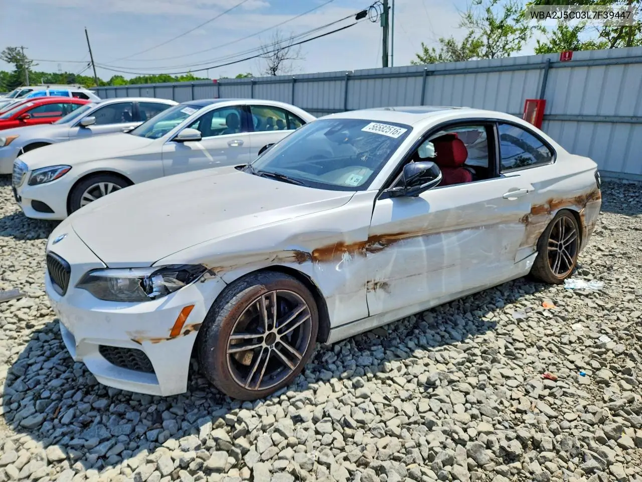 2020 BMW M240I VIN: WBA2J5C03L7F39447 Lot: 56582516