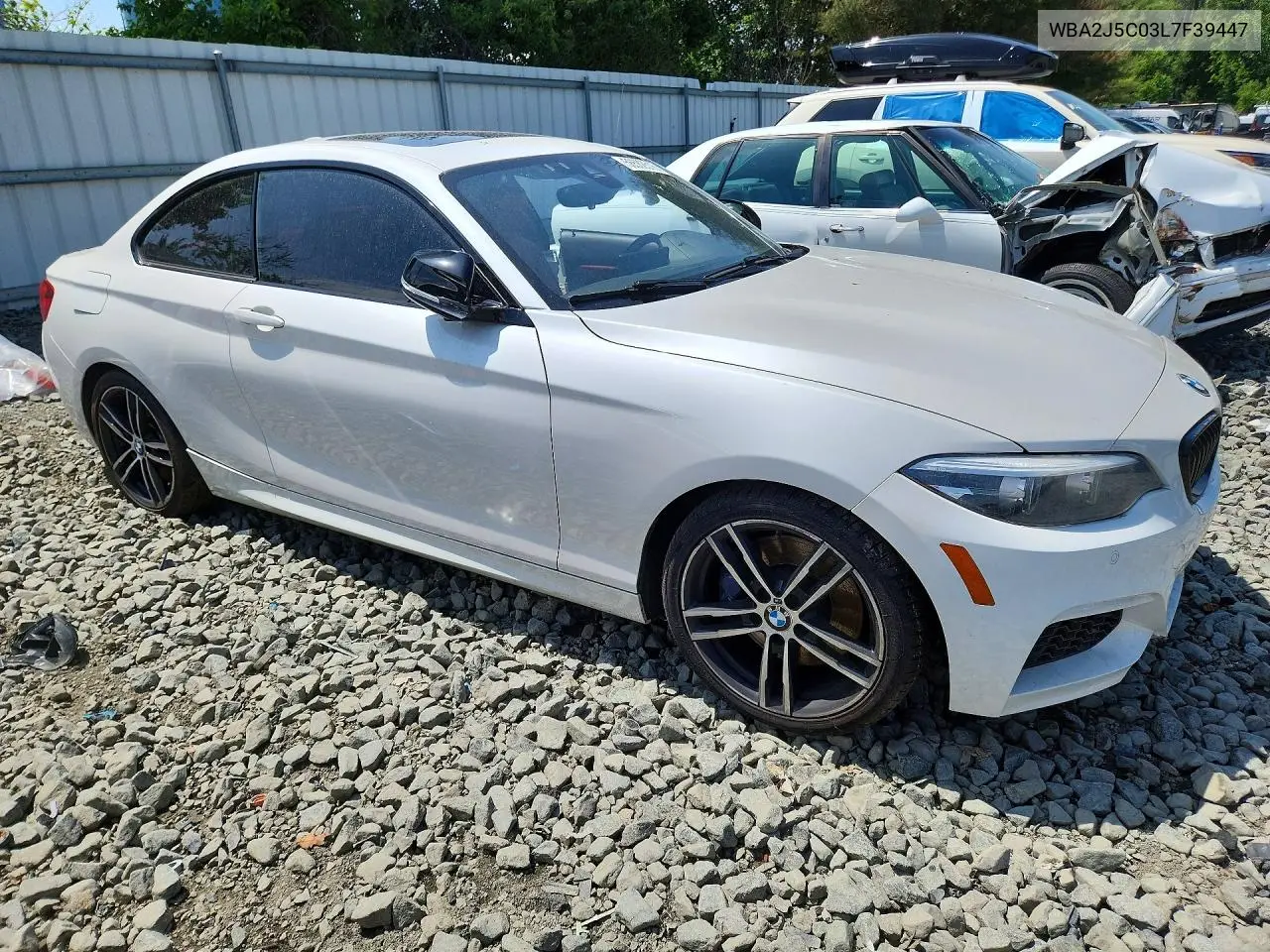 2020 BMW M240I VIN: WBA2J5C03L7F39447 Lot: 56582516