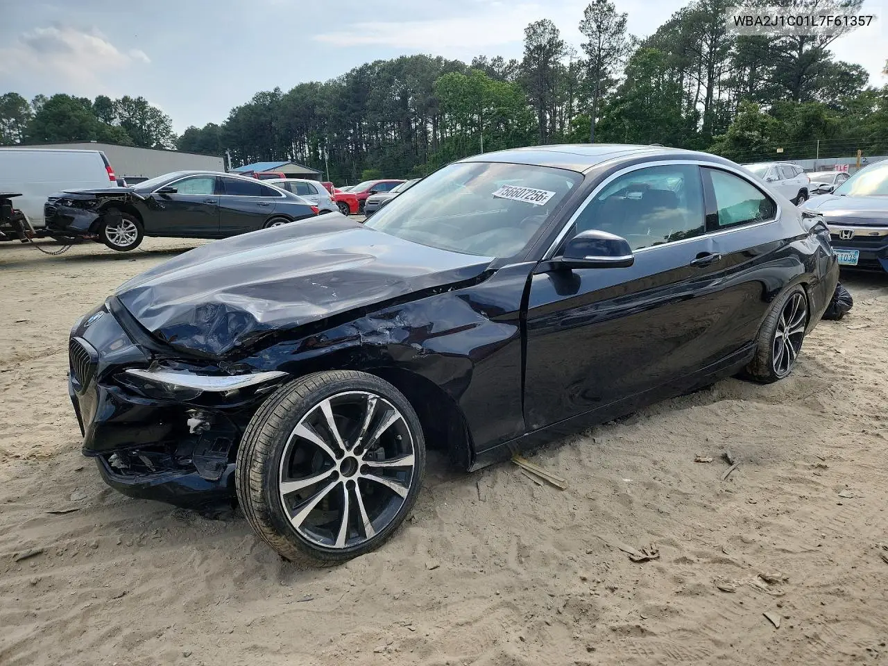 2020 BMW 230I VIN: WBA2J1C01L7F61357 Lot: 56607256