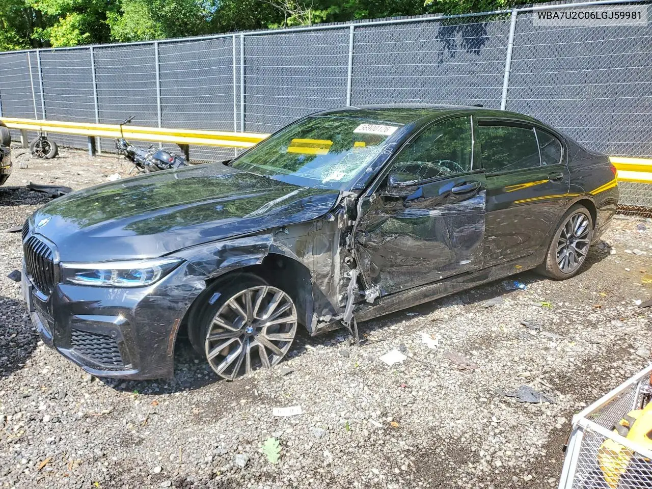 2020 BMW 750 Xi VIN: WBA7U2C06LGJ59981 Lot: 56900126