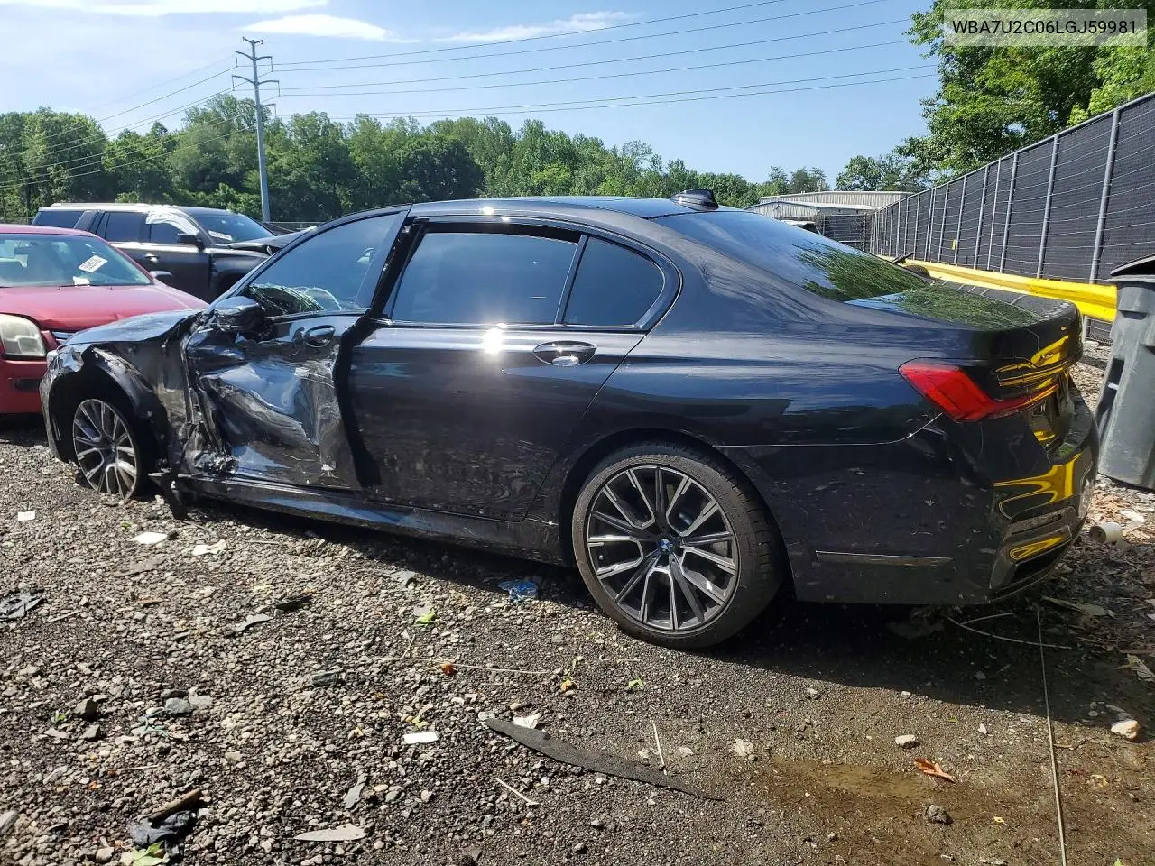 2020 BMW 750 Xi VIN: WBA7U2C06LGJ59981 Lot: 56900126