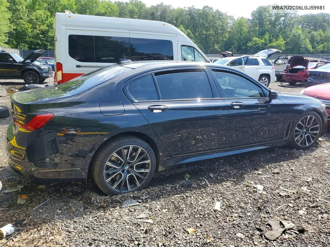 2020 BMW 750 Xi VIN: WBA7U2C06LGJ59981 Lot: 56900126