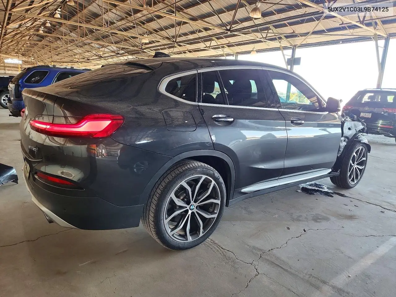 2020 BMW X4 xDrive30I VIN: 5UX2V1C03L9B74125 Lot: 57239886