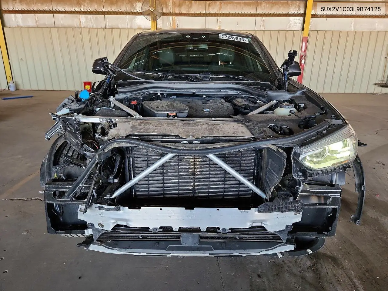 2020 BMW X4 xDrive30I VIN: 5UX2V1C03L9B74125 Lot: 57239886