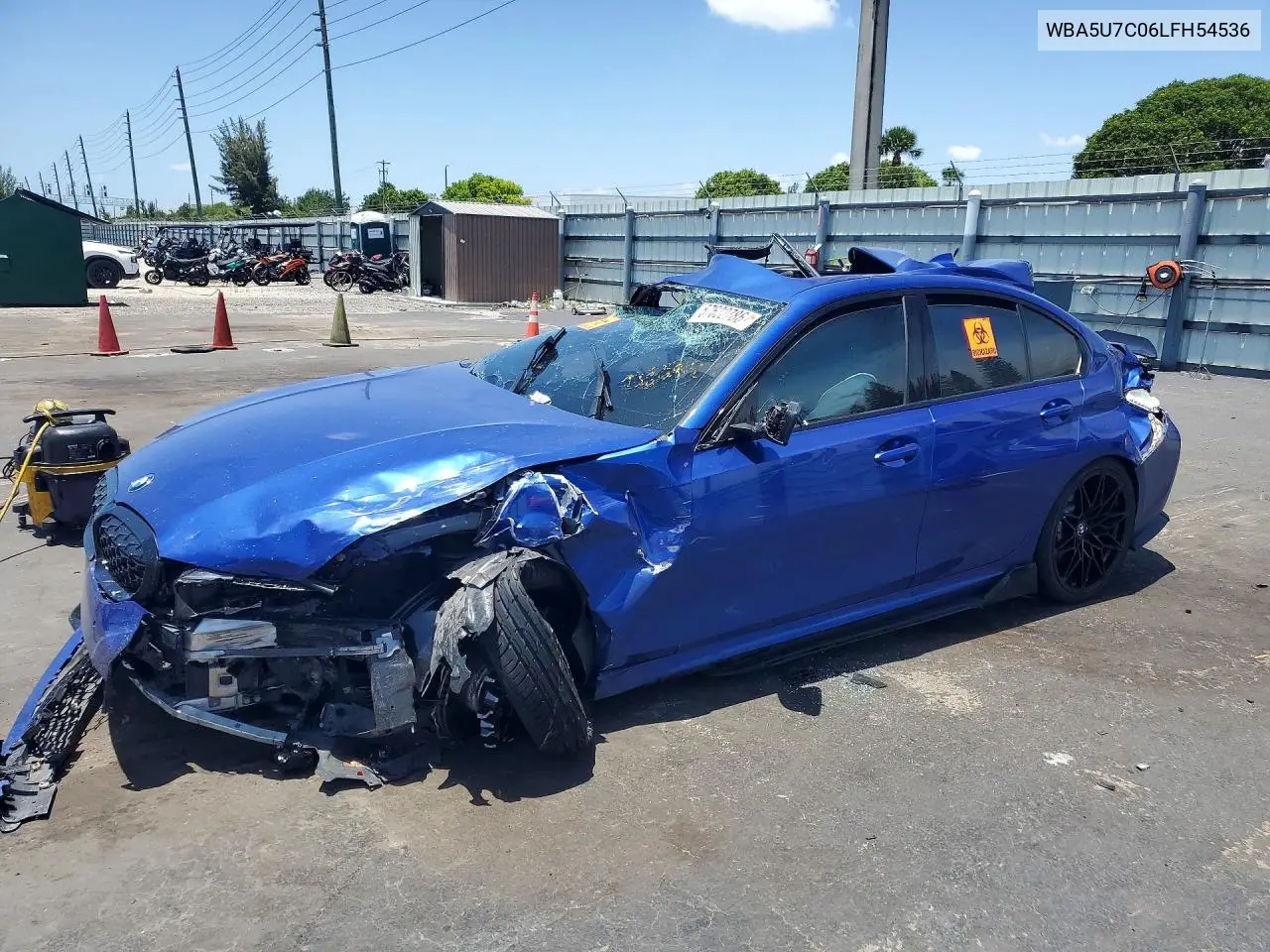 2020 BMW M340I VIN: WBA5U7C06LFH54536 Lot: 57622786