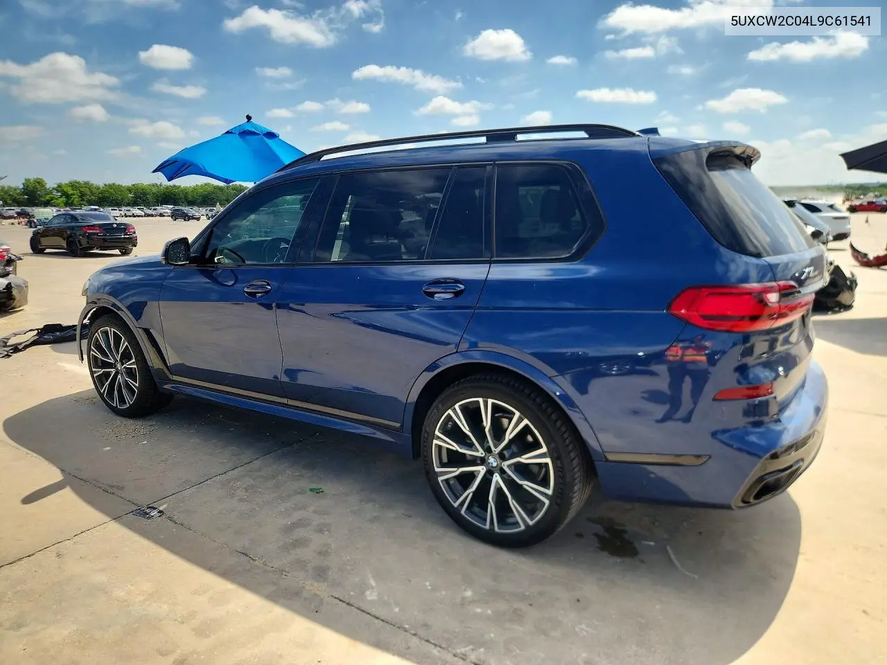 2020 BMW X7 xDrive40I VIN: 5UXCW2C04L9C61541 Lot: 57650696