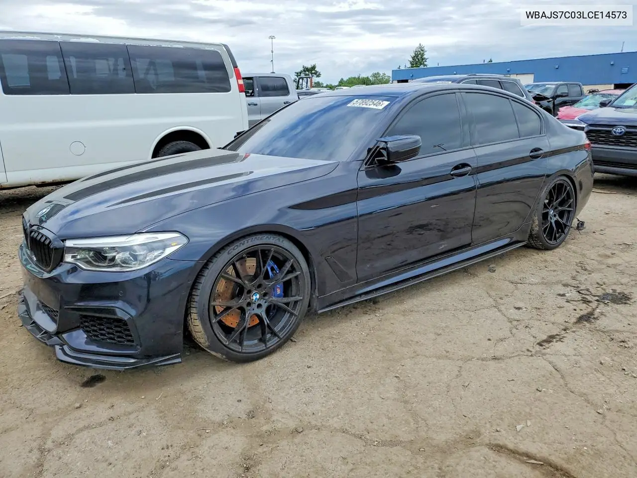 2020 BMW M550Xi VIN: WBAJS7C03LCE14573 Lot: 57892546