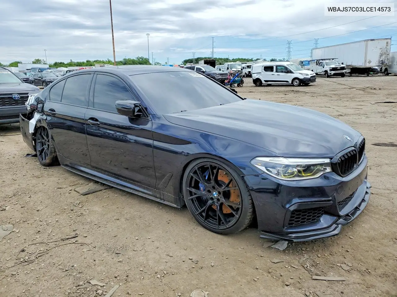 2020 BMW M550Xi VIN: WBAJS7C03LCE14573 Lot: 57892546