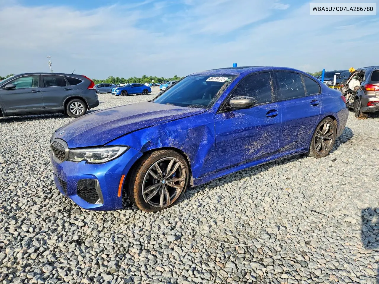 2020 BMW M340I VIN: WBA5U7C07LA286780 Lot: 58019126