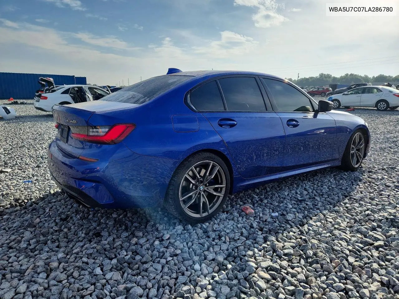 2020 BMW M340I VIN: WBA5U7C07LA286780 Lot: 58019126