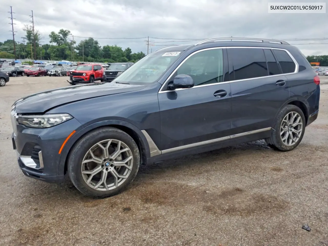 2020 BMW X7 xDrive40I VIN: 5UXCW2C01L9C50917 Lot: 58094376
