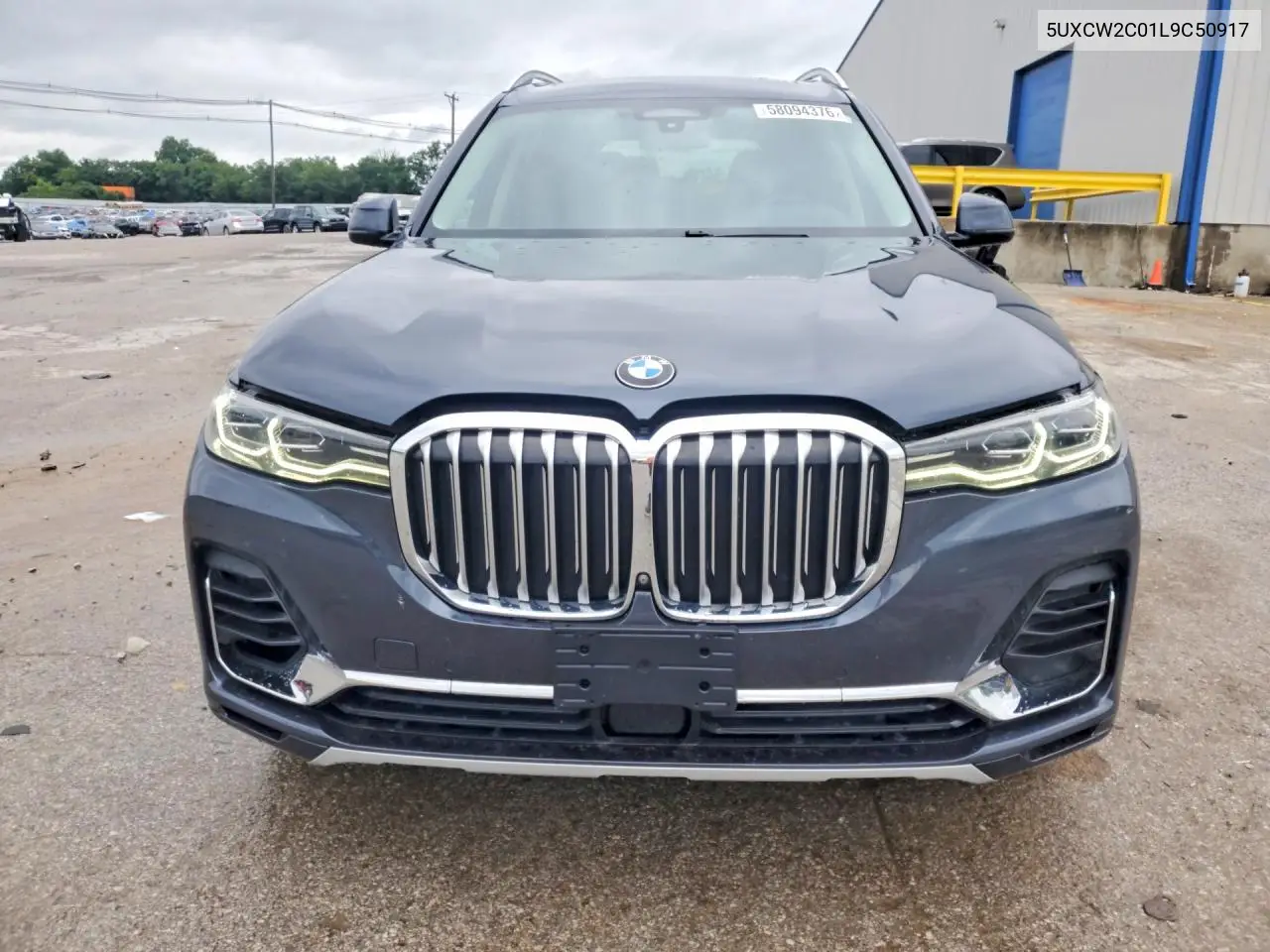 2020 BMW X7 xDrive40I VIN: 5UXCW2C01L9C50917 Lot: 58094376