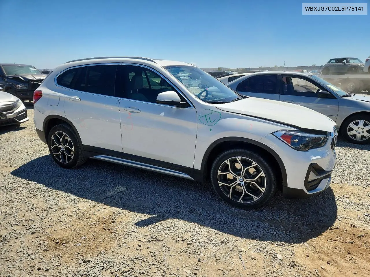 2020 BMW X1 Sdrive28I VIN: WBXJG7C02L5P75141 Lot: 58422966
