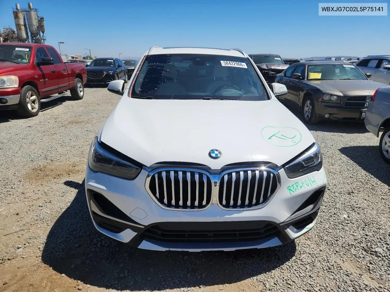 2020 BMW X1 Sdrive28I VIN: WBXJG7C02L5P75141 Lot: 58422966