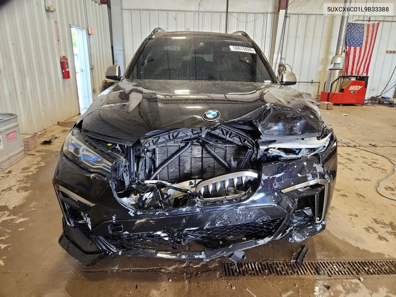 2020 BMW X7 M50I VIN: 5UXCX6C01L9B33388 Lot: 58615926