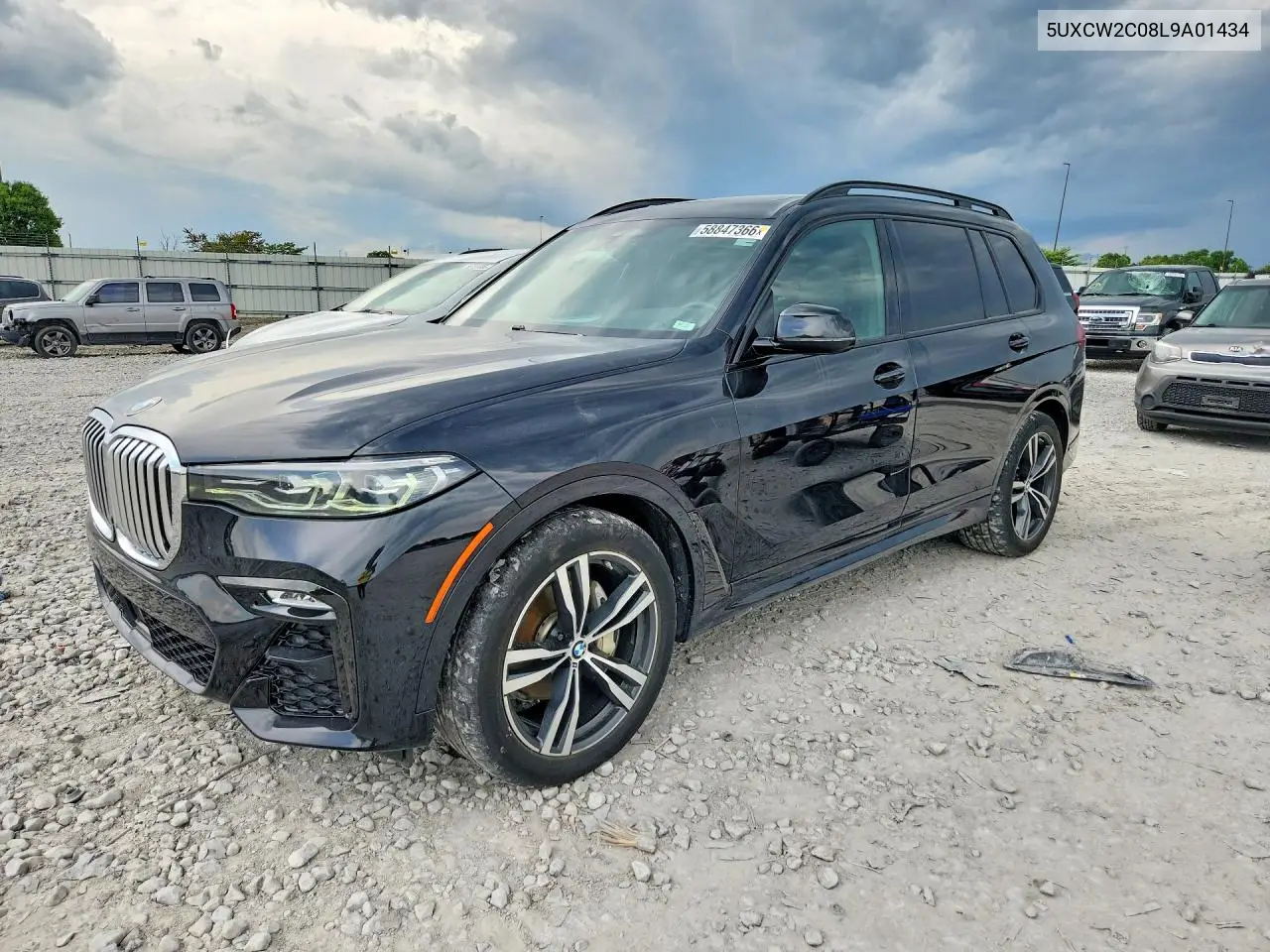 2020 BMW X7 xDrive40I VIN: 5UXCW2C08L9A01434 Lot: 58847366
