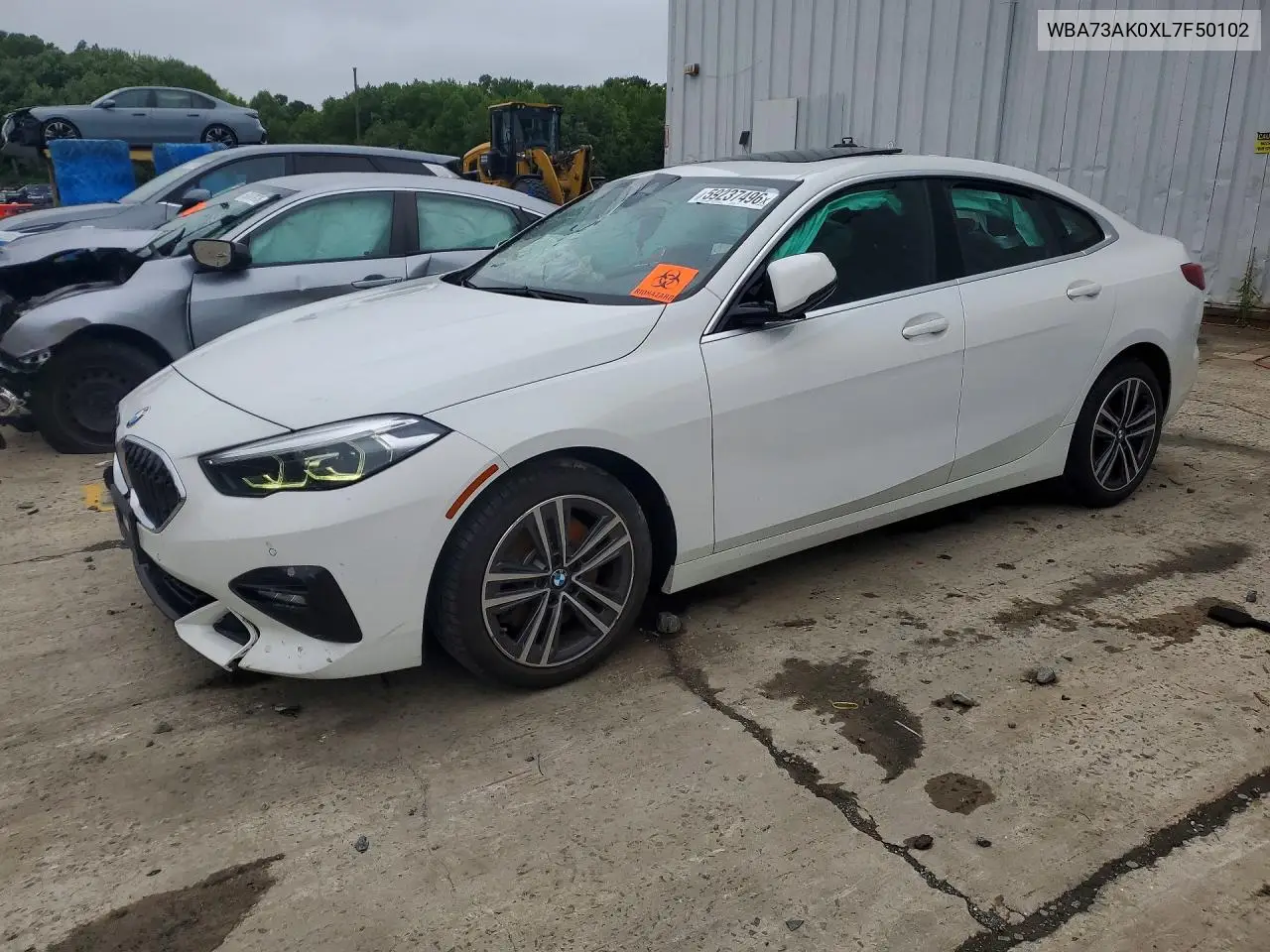 2020 BMW 228Xi VIN: WBA73AK0XL7F50102 Lot: 59237496