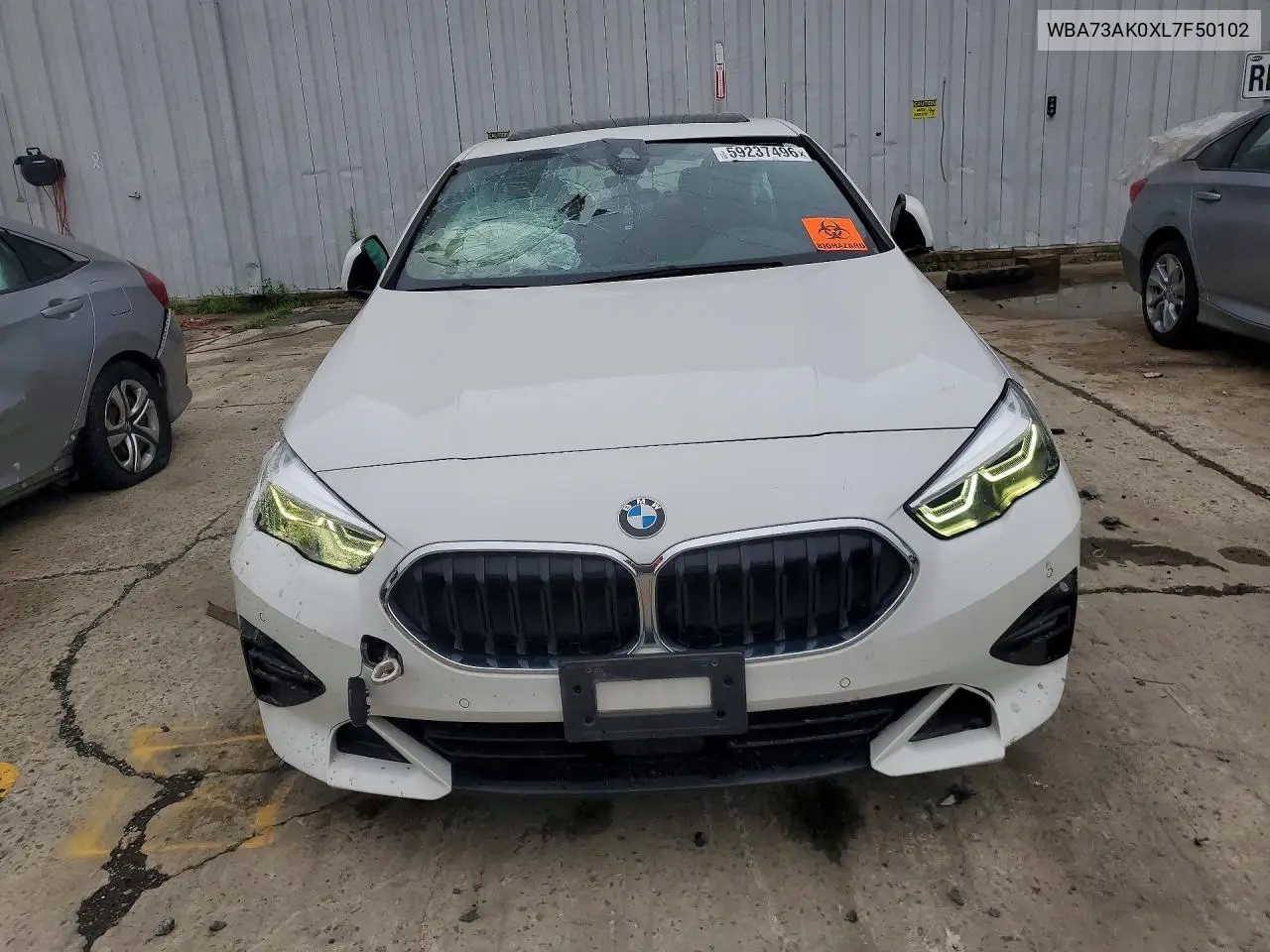 2020 BMW 228Xi VIN: WBA73AK0XL7F50102 Lot: 59237496
