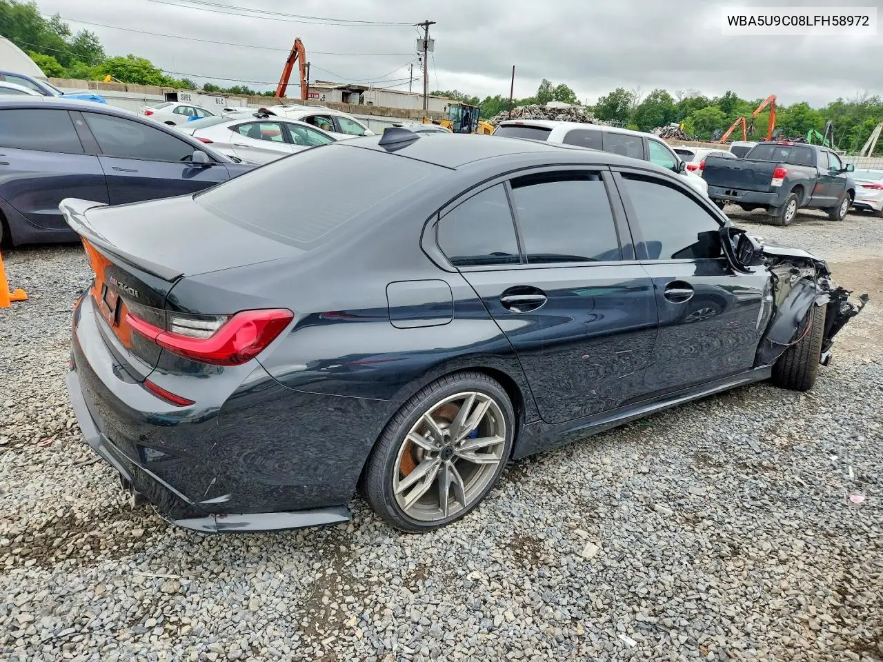 2020 BMW M340Xi VIN: WBA5U9C08LFH58972 Lot: 59318966