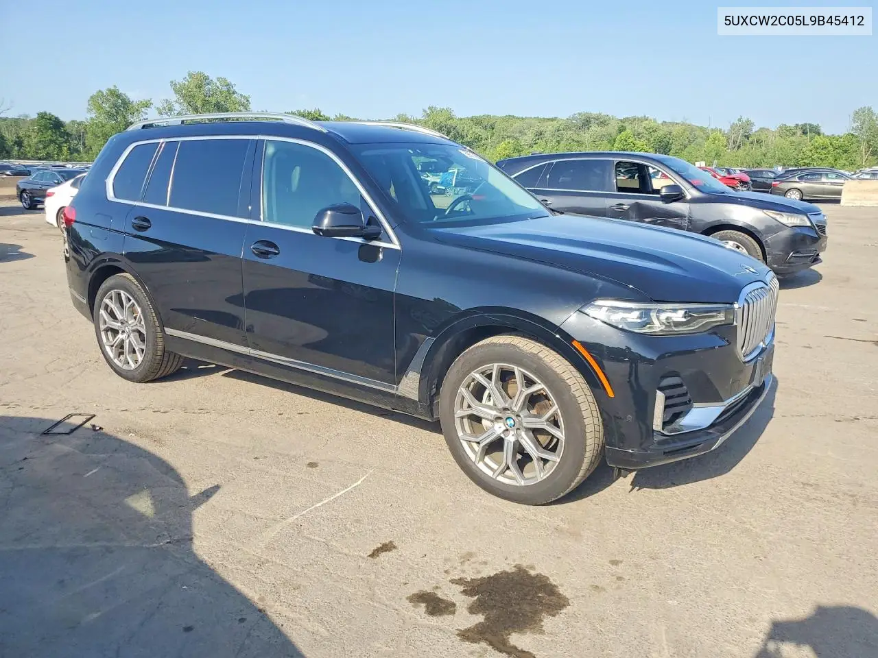 2020 BMW X7 xDrive40I VIN: 5UXCW2C05L9B45412 Lot: 59574856