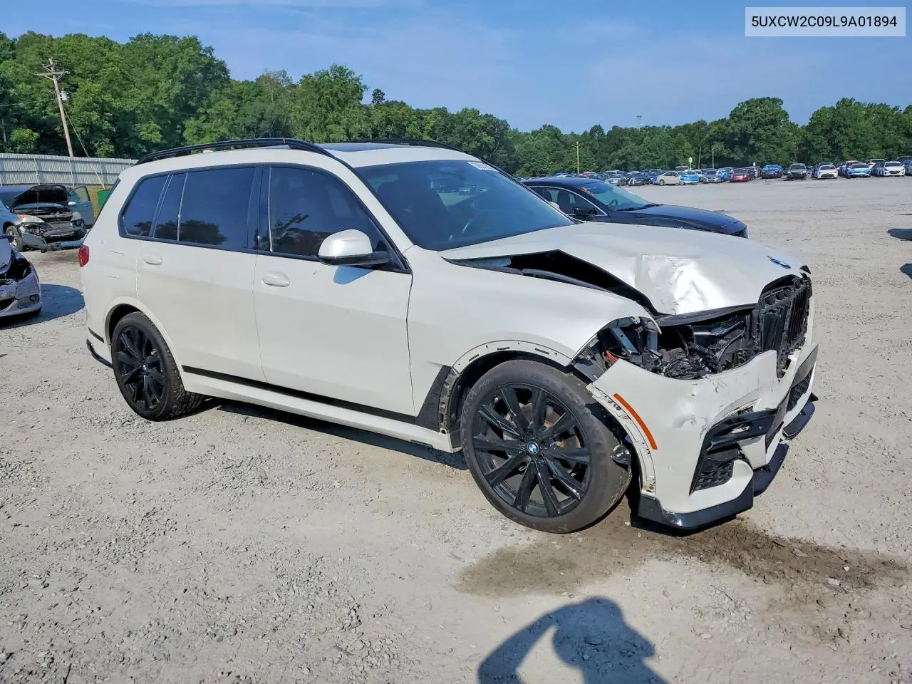 2020 BMW X7 xDrive40I VIN: 5UXCW2C09L9A01894 Lot: 59854206