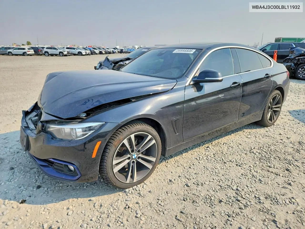 2020 BMW 430Xi Gran Coupe VIN: WBA4J3C00LBL11932 Lot: 59998806