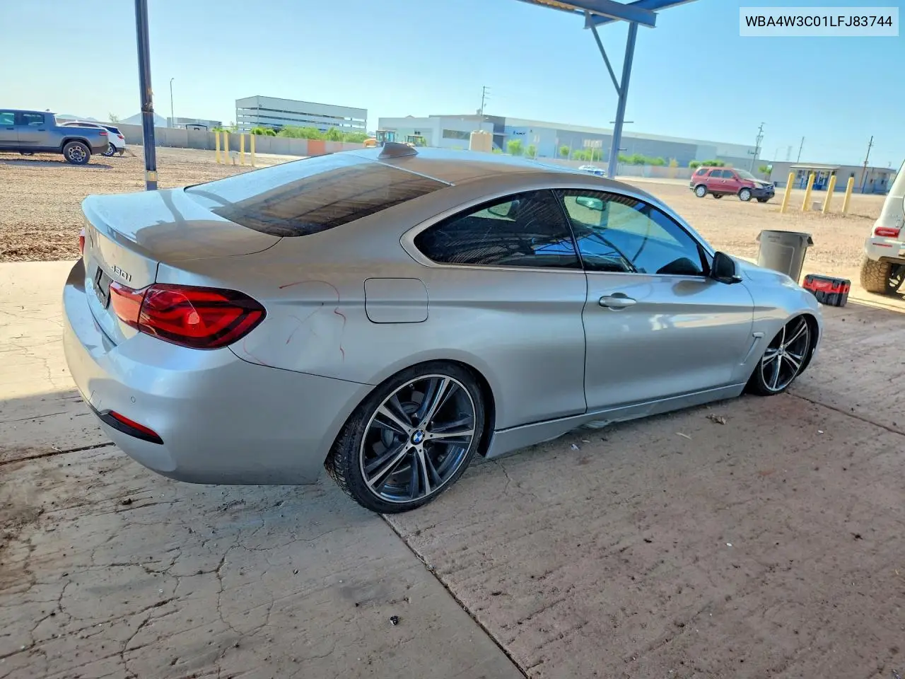 2020 BMW 430I VIN: WBA4W3C01LFJ83744 Lot: 60437216